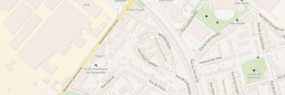 Plan du 8 Rue Roger Lapebie à Nantes