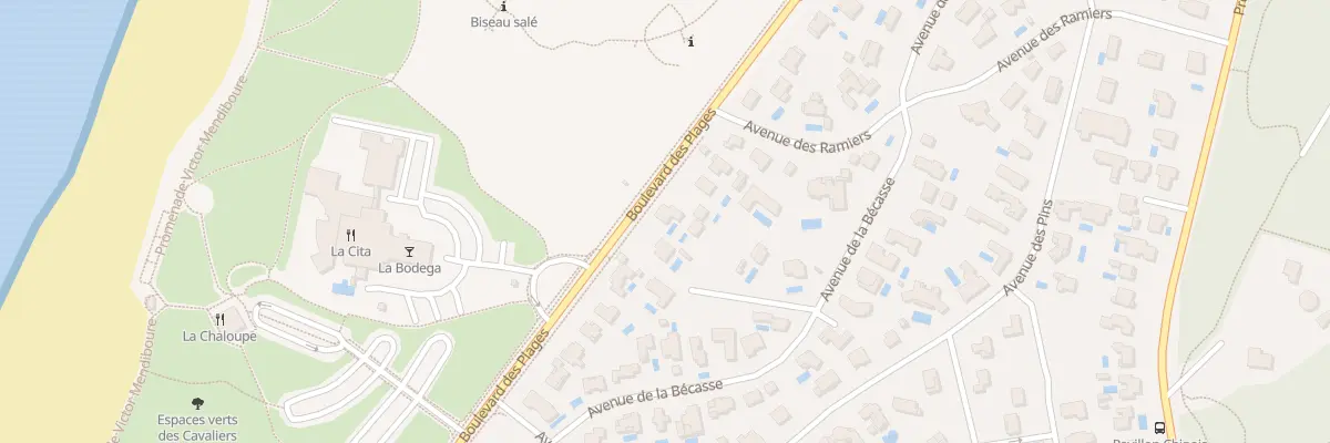 Plan du 156 Bd des Plages à Anglet
