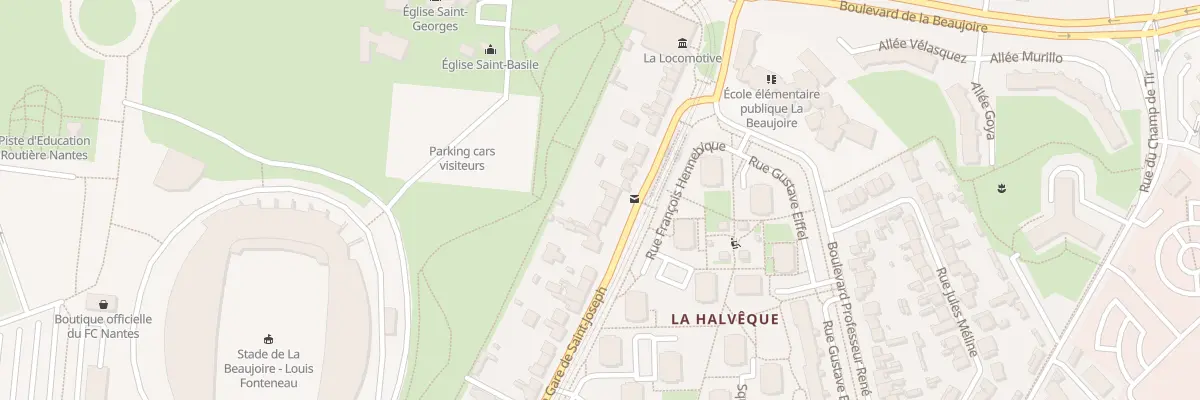 Plan du 83 Av de la Gare de St Joseph à Nantes