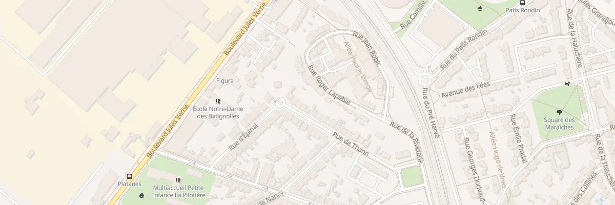 Plan du 34 Rue de Thann à Nantes