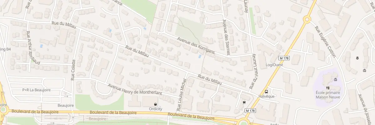 Plan du 24 Rue du Millau à Nantes