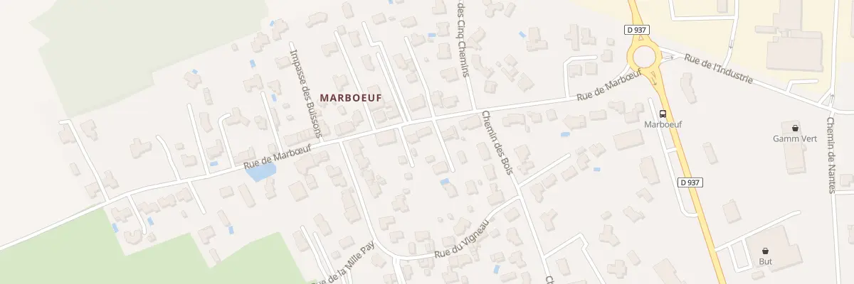 Plan du 20 Rue de Marboeuf à Geneston