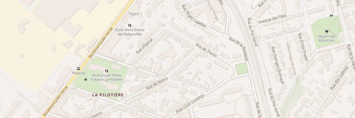Plan du 55 Rue de Nancy à Nantes