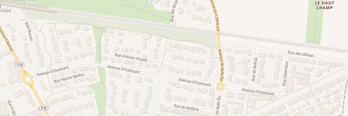 Plan du 10 Rue Frédéric Chopin à Noyal-sur-Vilaine