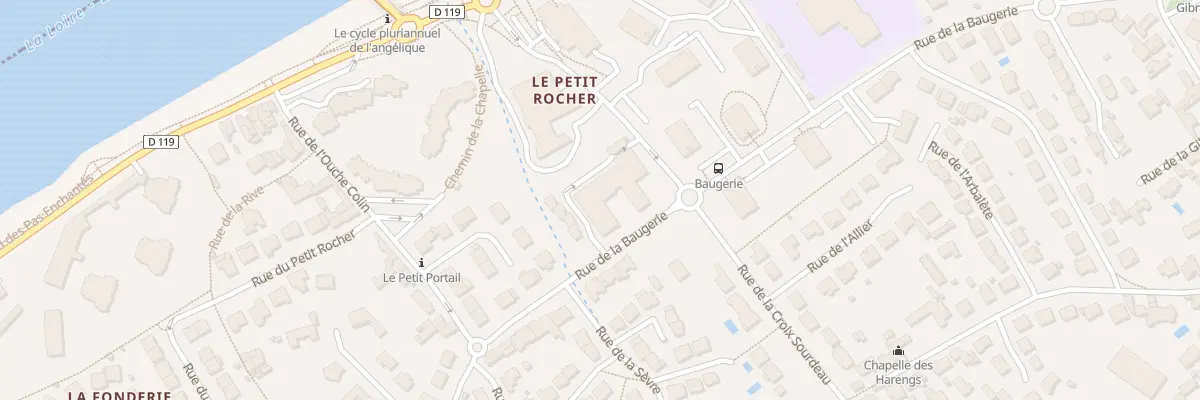 Plan du 11 Rue de la Baugerie à Saint-Sébastien-sur-Loire