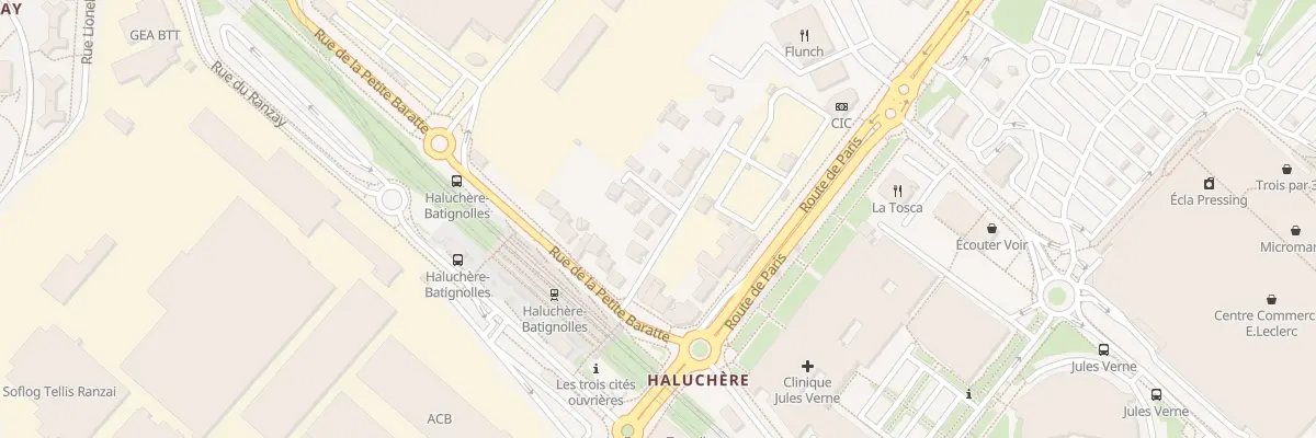 Plan du 5 Av de la Petite Baratte à Nantes