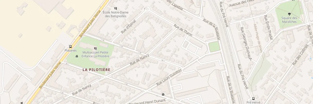 Plan du 68 Rue de Nancy à Nantes