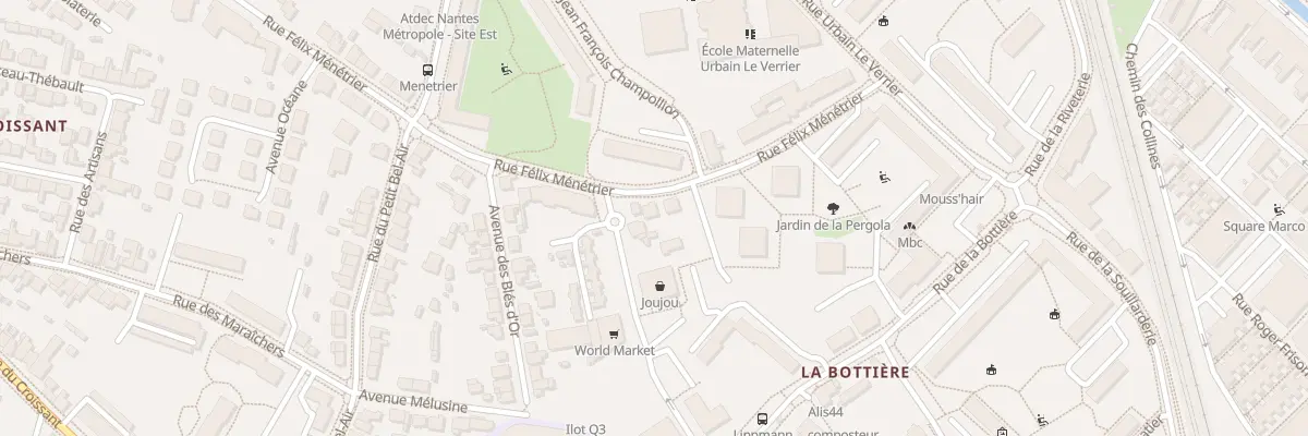 Plan du 76 Rue Félix Ménétrier à Nantes