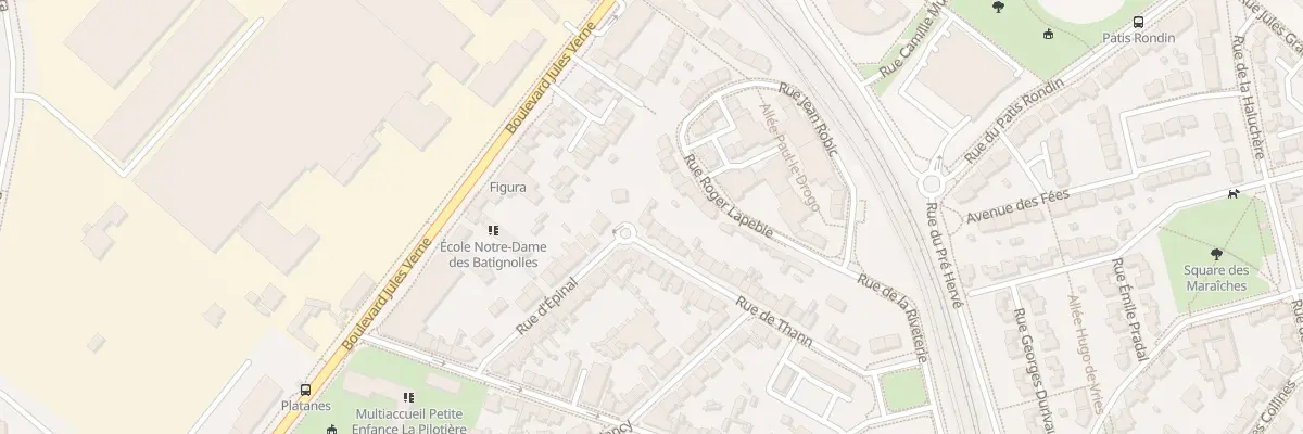 Plan du 40 Rue de Thann à Nantes