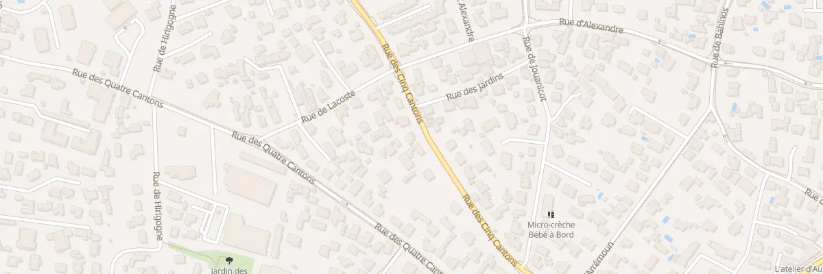 Plan du 45 Rue des Cinq Cantons à Anglet