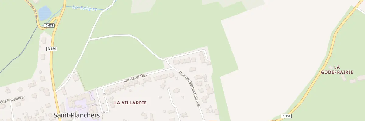 Plan du 9007 Rue des Vertes Collines à Saint-Planchers