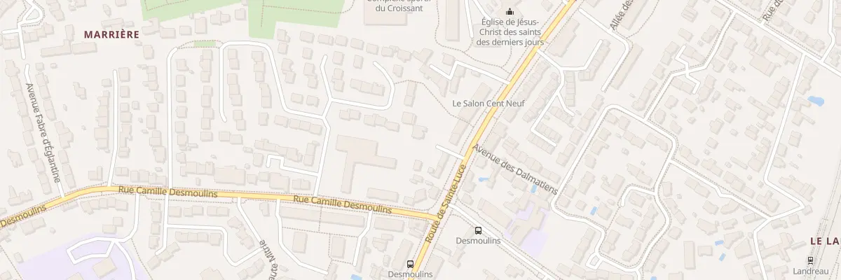 Plan du 93 Rte de Ste-Luce à Nantes