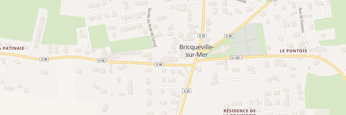 Plan du 9 Rte du Havre de la Vanlee à Bricqueville-sur-Mer