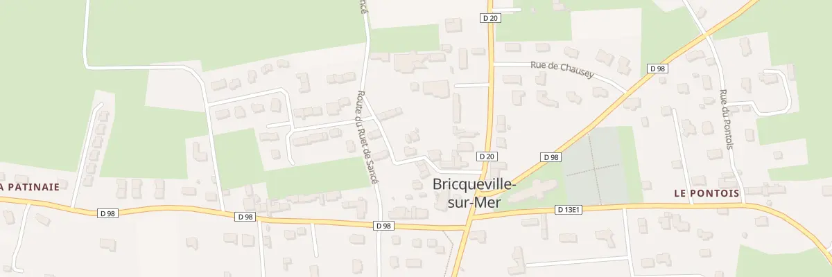 Plan du 8 Rue Roger Germain à Bricqueville-sur-Mer