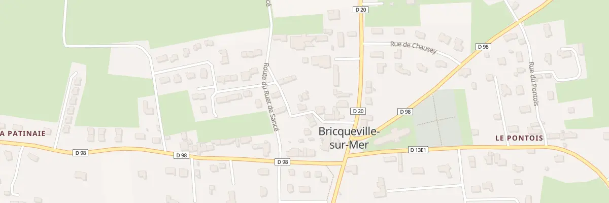 Plan du 10 Rue Roger Germain à Bricqueville-sur-Mer