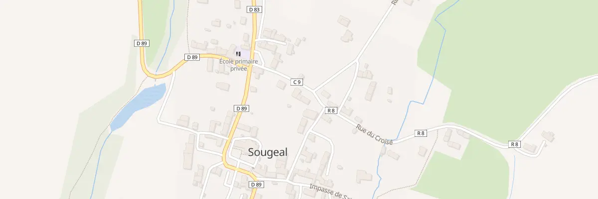 Plan du 19 Rue des Reposoirs à Sougeal