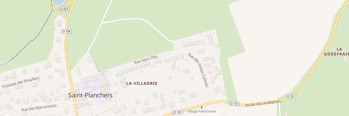Plan du 3 Rue des Ecoles à Saint-Planchers