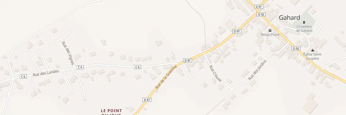 Plan du 1 Rue des Landes à Gahard