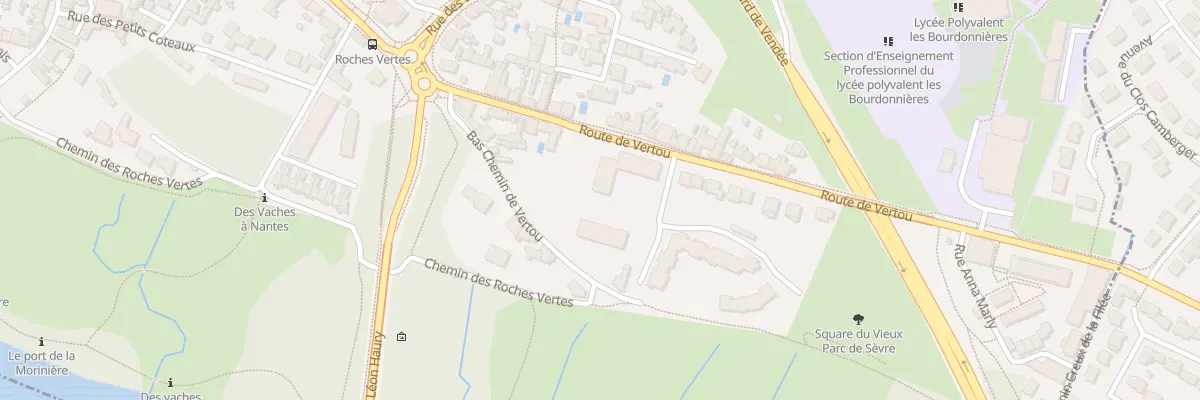 Plan du 17 Bas Chemin de Vertou à Nantes