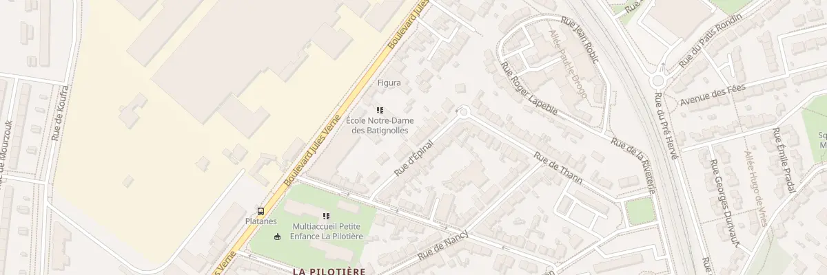 Plan du 9 Rue d’Epinal à Nantes