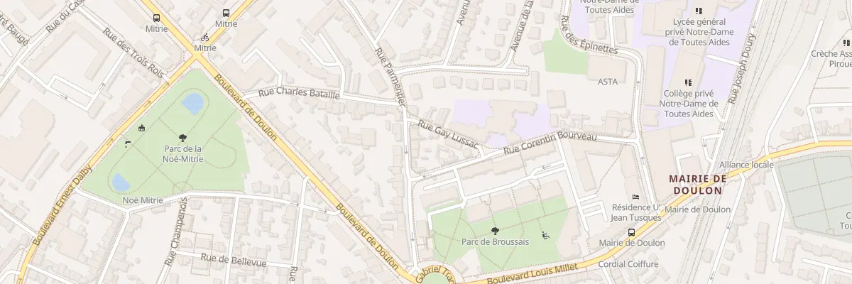 Plan du 8 Rue Parmentier à Nantes