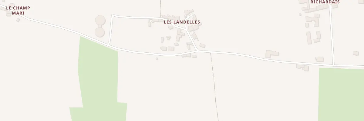 Plan du 1 Les Landelles à Ercé-près-Liffré
