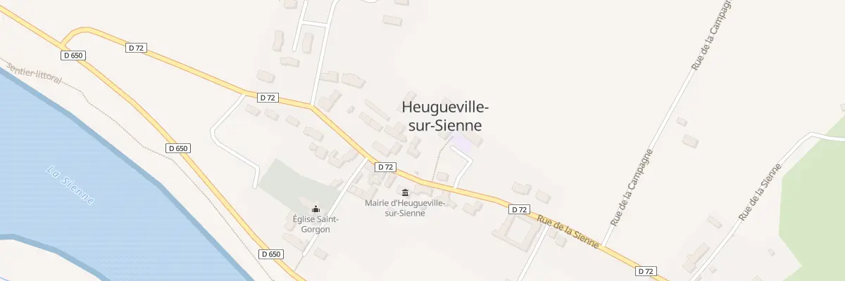 Plan du 13 Rue de la Sienne à Heugueville-sur-Sienne