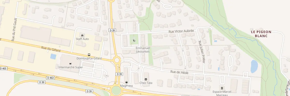Plan du 10 Rue Auguste Denis à Domloup