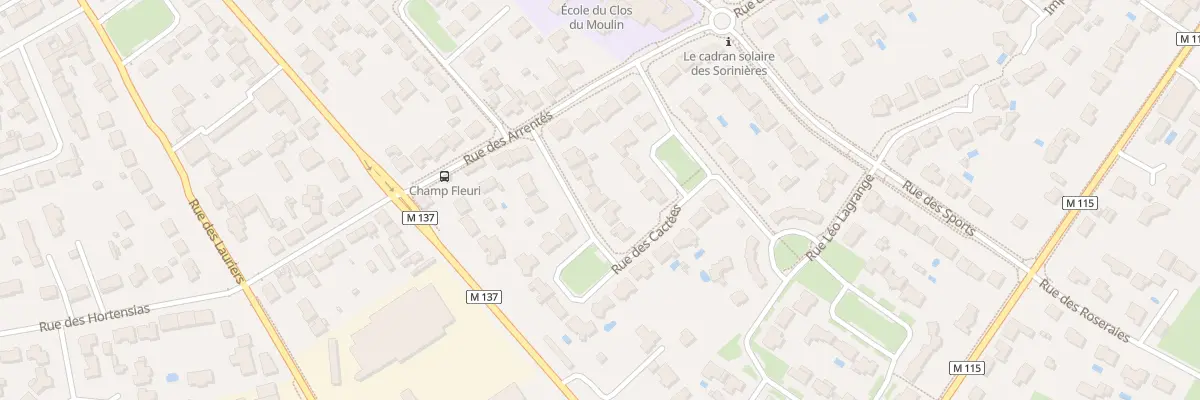Plan du 5 Rue des Cactées aux Sorinières