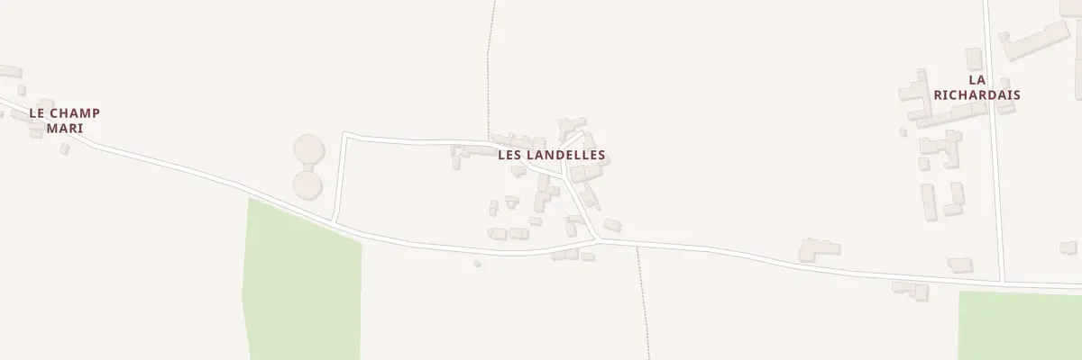 Plan du 16 Les Landelles à Ercé-près-Liffré
