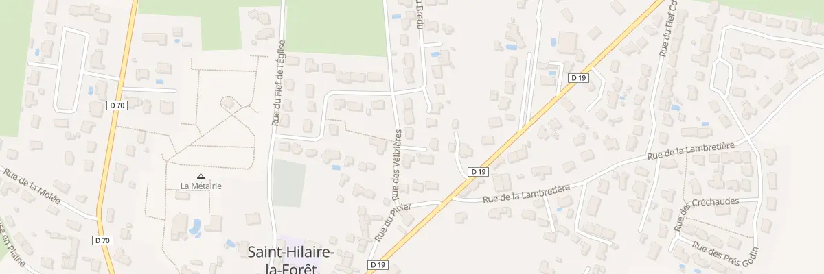 Plan du 4 Rue des Velizières à Saint-Hilaire-la-Forêt