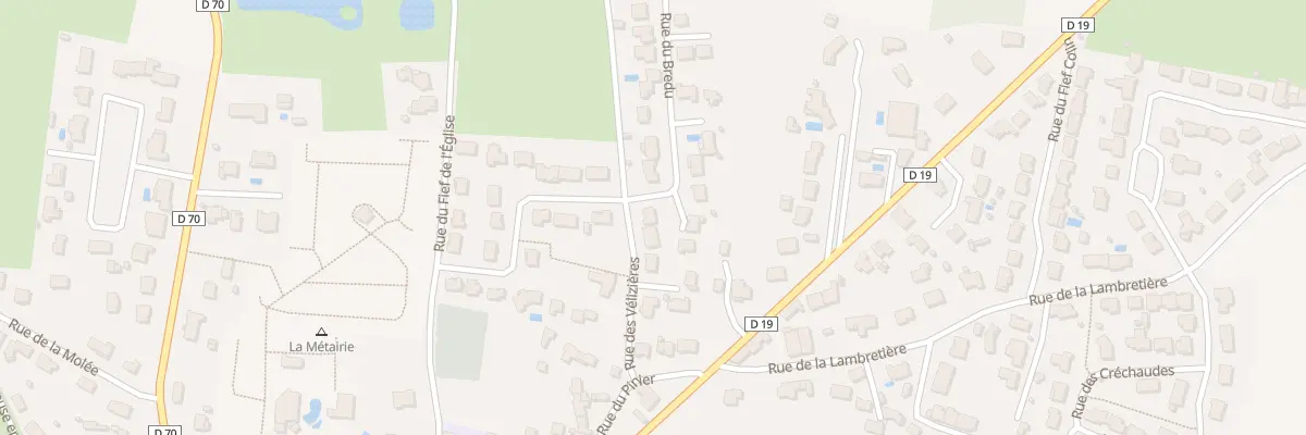 Plan du 8 Rue des Velizières à Saint-Hilaire-la-Forêt