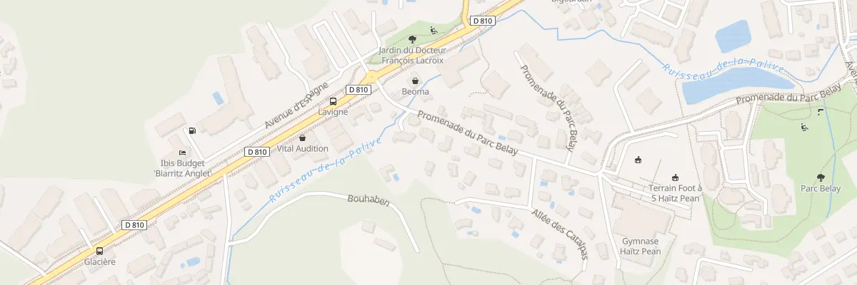 Plan du 8 Prom du Parc Belay à Anglet