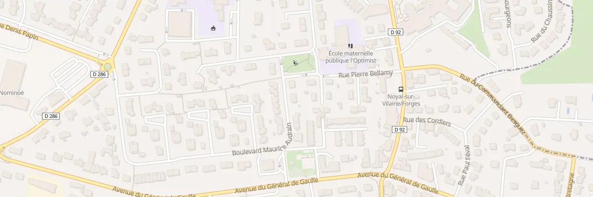 Plan du 3 Bd Maurice Audrain à Noyal-sur-Vilaine