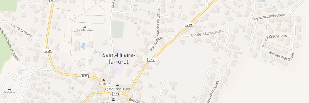 Plan du 2 Rue du Pinier à Saint-Hilaire-la-Forêt
