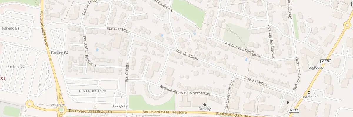 Plan du 43 Rue du Millau à Nantes