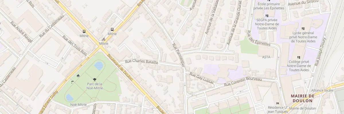 Plan du 33 Rue Parmentier à Nantes