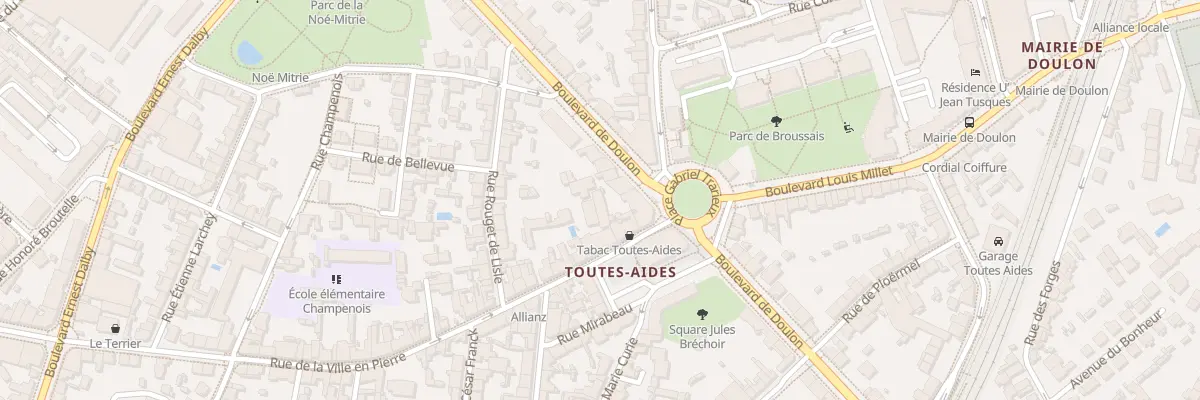 Plan du 93B Bd de Doulon à Nantes