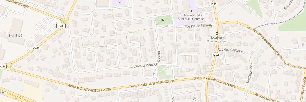Plan du 8 Bd Maurice Audrain à Noyal-sur-Vilaine