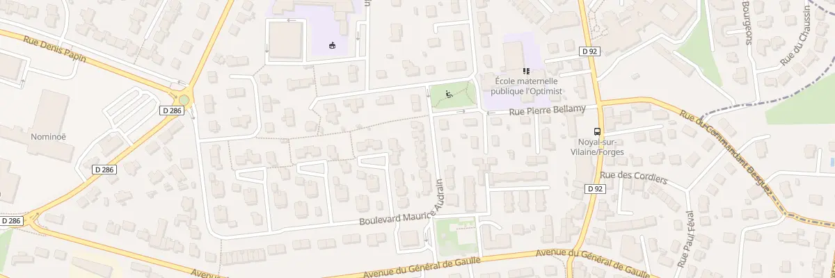 Plan du 4 Bd Maurice Audrain à Noyal-sur-Vilaine