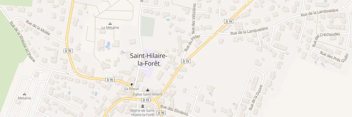 Plan du 1 Rue du Pinier à Saint-Hilaire-la-Forêt