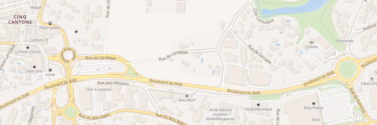 Plan du 16 Rue de Lembeye à Anglet