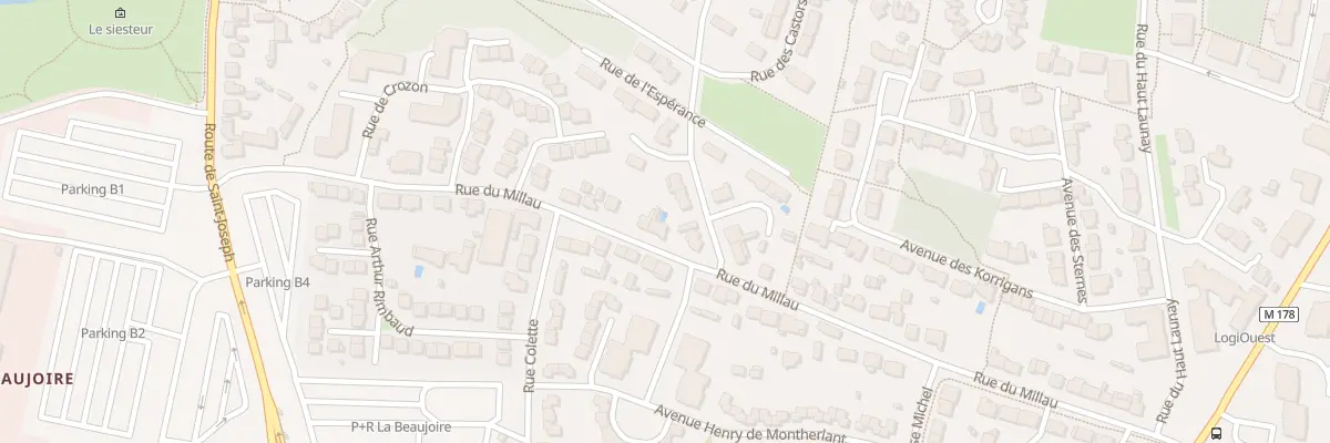 Plan du 48 Rue du Millau à Nantes