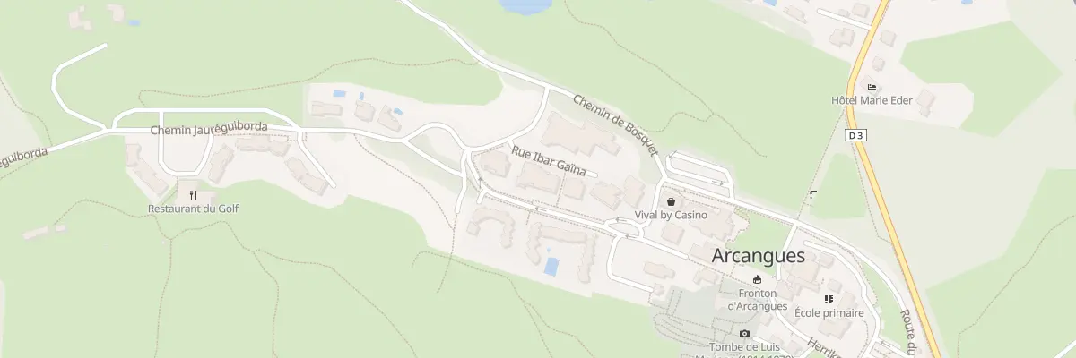 Plan du 3 Rue Ibar Gaina à Arcangues