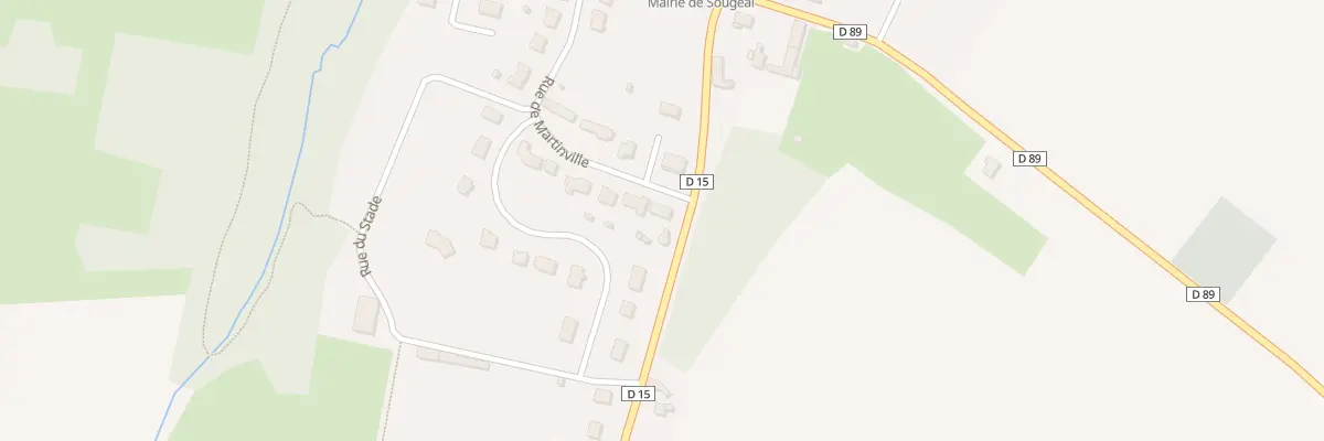 Plan du 24 Rue de Martinville à Sougeal