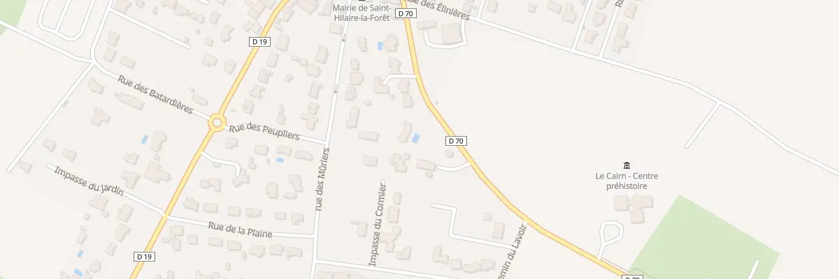 Plan du 9001 Rue de la Courolle à Saint-Hilaire-la-Forêt