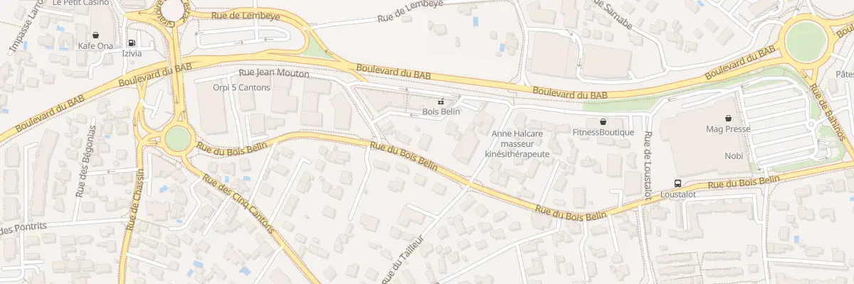 Plan du 9 Rue du Bois Belin à Anglet