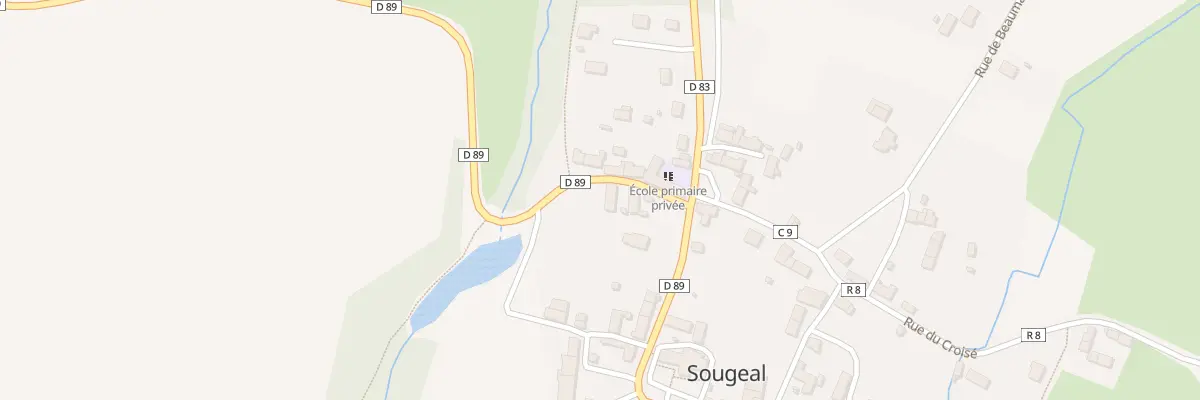Plan du 3 Rue de Vaucension à Sougeal