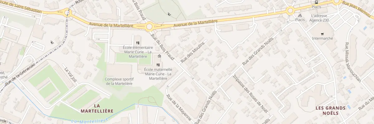 Plan du 19 Rue du Bois Praud à Saint-Sébastien-sur-Loire