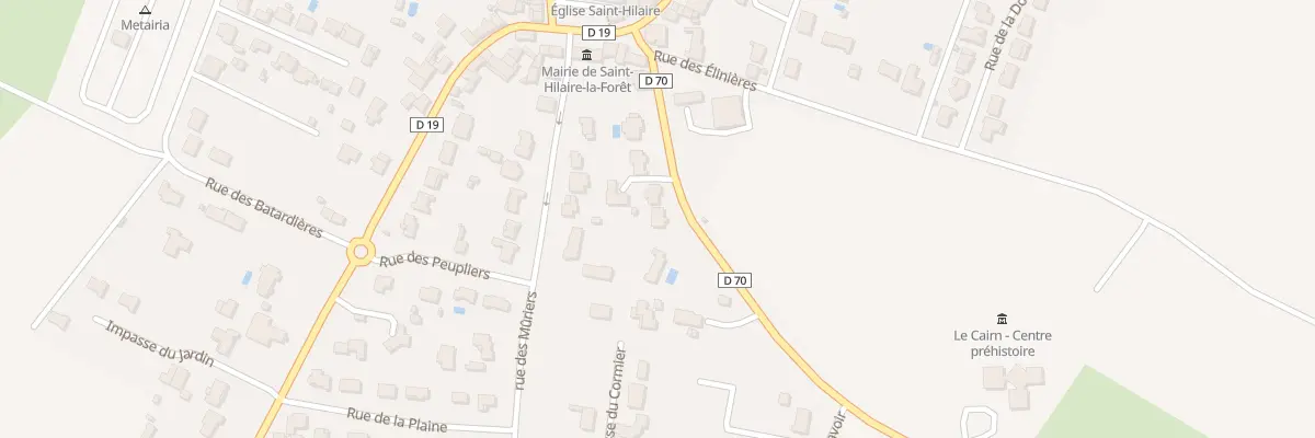 Plan du 12 Rue de la Courolle à Saint-Hilaire-la-Forêt